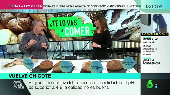 Los trucos de Alberto Chicote para saber si nos timan con el pan de masa madre Los trucos de Alberto Chicote para saber si nos timan con el pan de masa madre