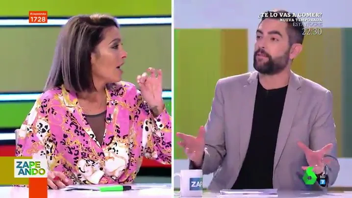 El enfado de Lorena Castell con Dani Mateo por intentar desvelar su "gran secreto" sobre los argelinos: "¡Por favor, como lo digas me levanto y me voy!"