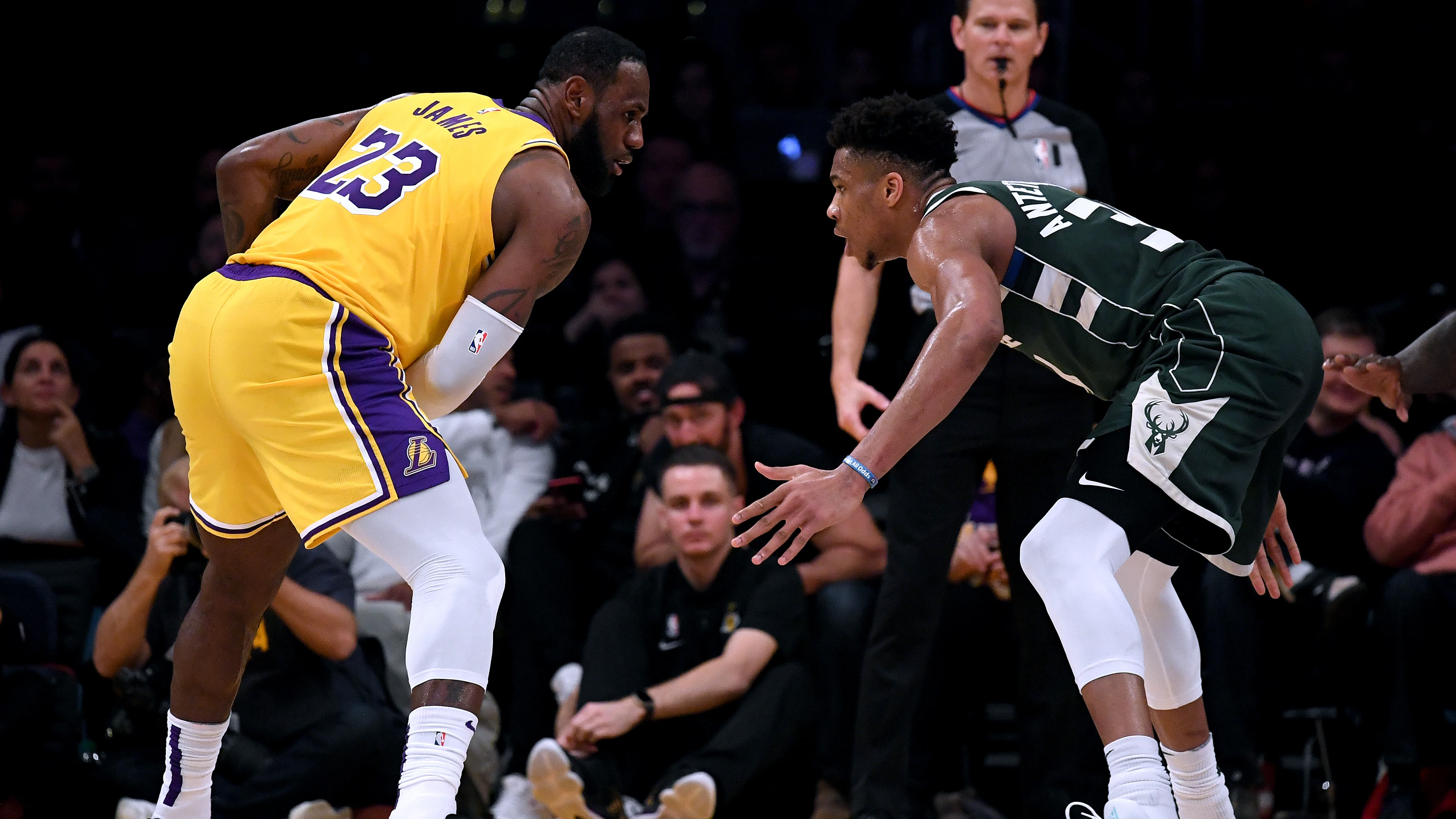 LeBron James y Giannis Antetokounmpo