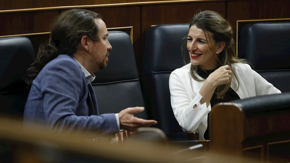 Pablo Iglesias y Yolanda Díaz