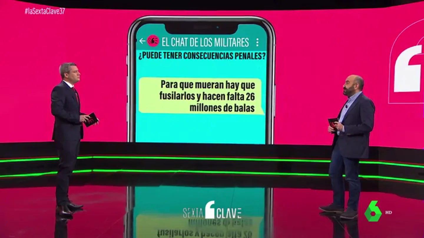 ¿Hay delito en el chat de los militares que piden fusilar a 26 millones de españoles? ¿Hay delito en el chat de los militares que piden fusilar a 26 millones de españoles?