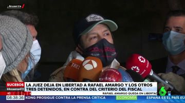 Rafael Amargo, tras salir en libertad: "En mi casa no había nada, había mucha alegría"