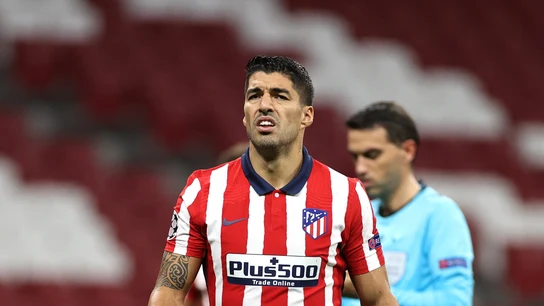 Luis Suárez, con el Atlético Luis Suárez, con el Atlético