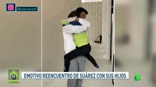 El emotivo reencuentro de Luis Su&aacute;rez con sus hijos tras superar el coronavirus
