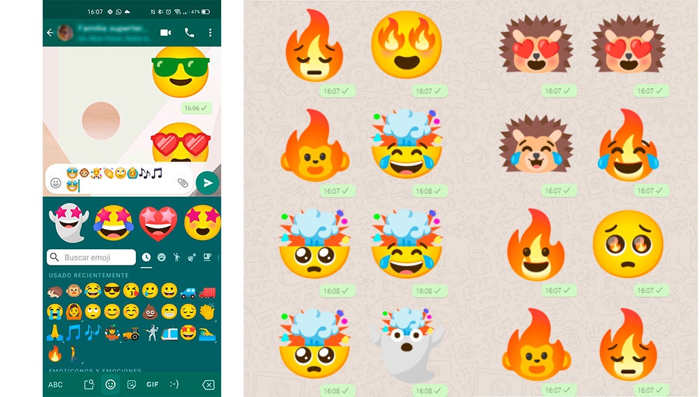 Emojis generados con Gboard