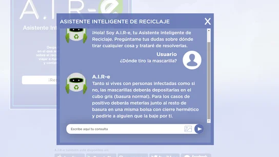 AIRE, el asistente inteligente de reciclaje desarrollado por Ecoembes AIRE, el asistente inteligente de reciclaje desarrollado por Ecoembes