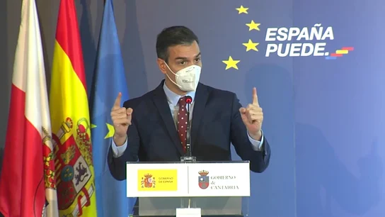 Pedro Sánchez espera que en junio haya entre 15 y 20 millones de personas vacunadas en España Pedro Sánchez espera que en junio haya entre 15 y 20 millones de personas vacunadas en España