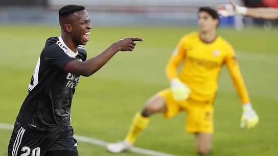 Vinicius celebra un gol con el Real Madrid Vinicius celebra un gol con el Real Madrid