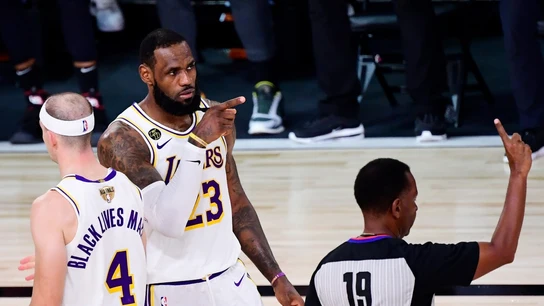 LeBron James y Caruso LeBron James y Caruso