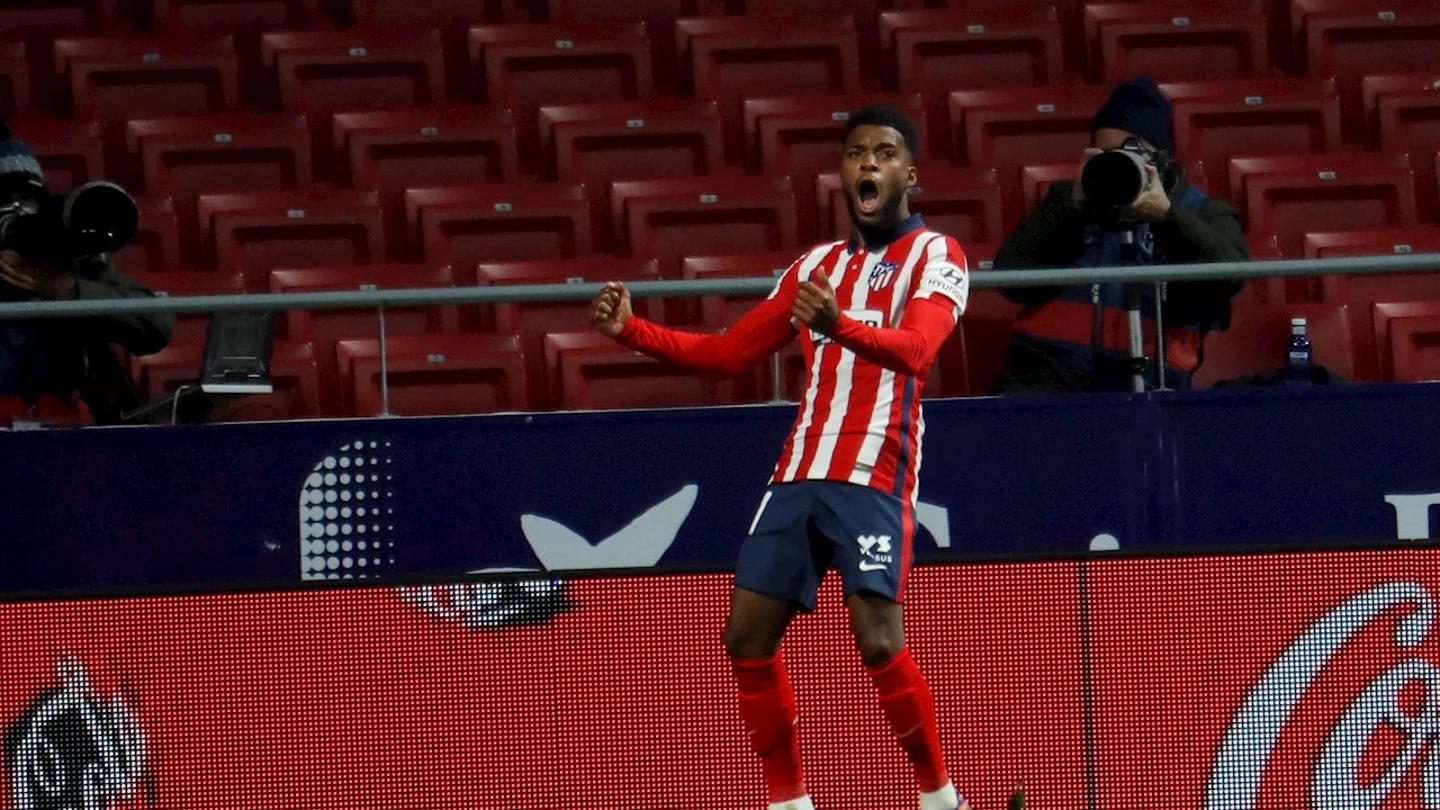 Thomas Lemar celebra un gol Thomas Lemar celebra un gol