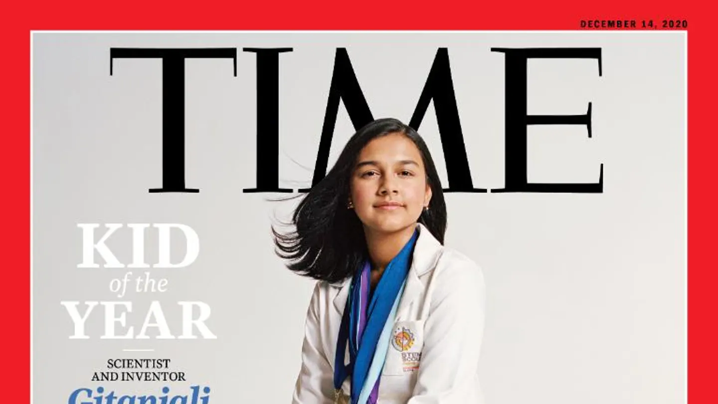 Gitanjali Rao, en la portada de la revista Time Gitanjali Rao, en la portada de la revista Time
