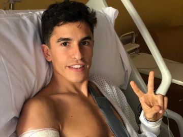 Marc M&aacute;rquez, desde el hospital