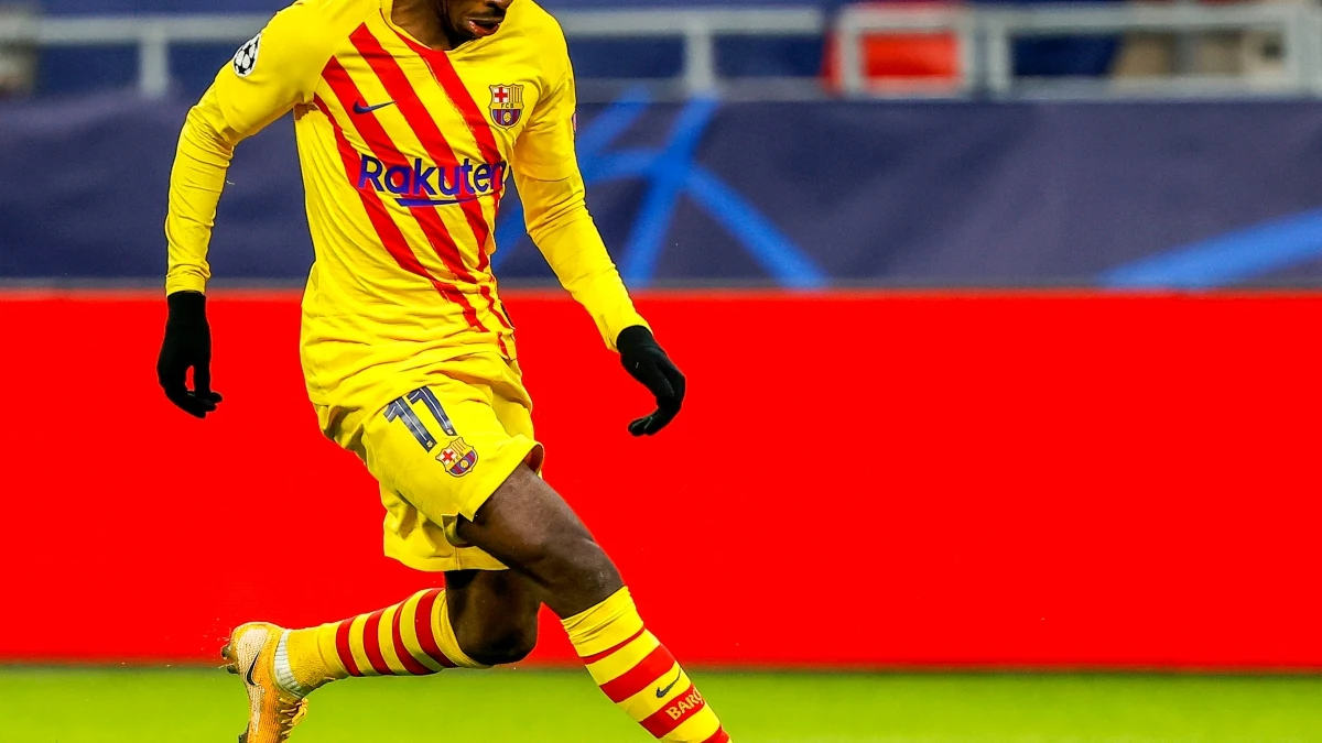 Dembélé, con el Barça