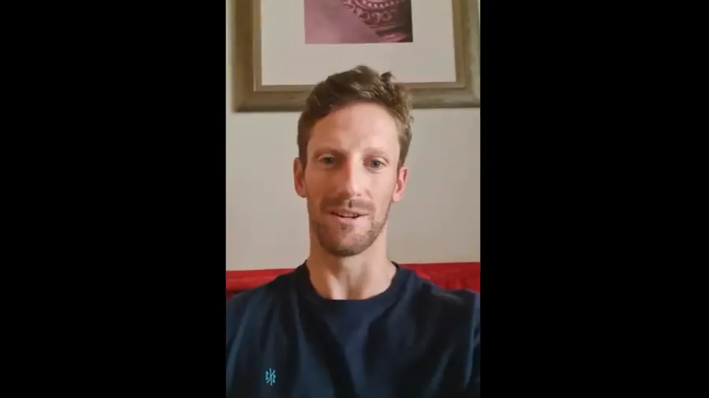 Nuevo mensaje de Grosjean tras su grave accidente Nuevo mensaje de Grosjean tras su grave accidente
