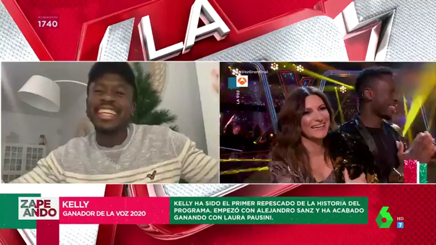 Kelly, ganador de 'La Voz', da el bombazo en Zapeando: "Confieso que no iba a ir con Laura Pausini sino con Antonio Orozco" Kelly, ganador de 'La Voz', da el bombazo en Zapeando: "Confieso que no iba a ir con Laura Pausini sino con Antonio Orozco"
