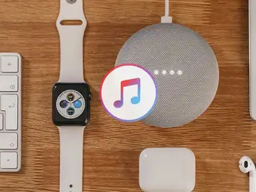 Apple Music y un Google Nest Apple Music y un Google Nest