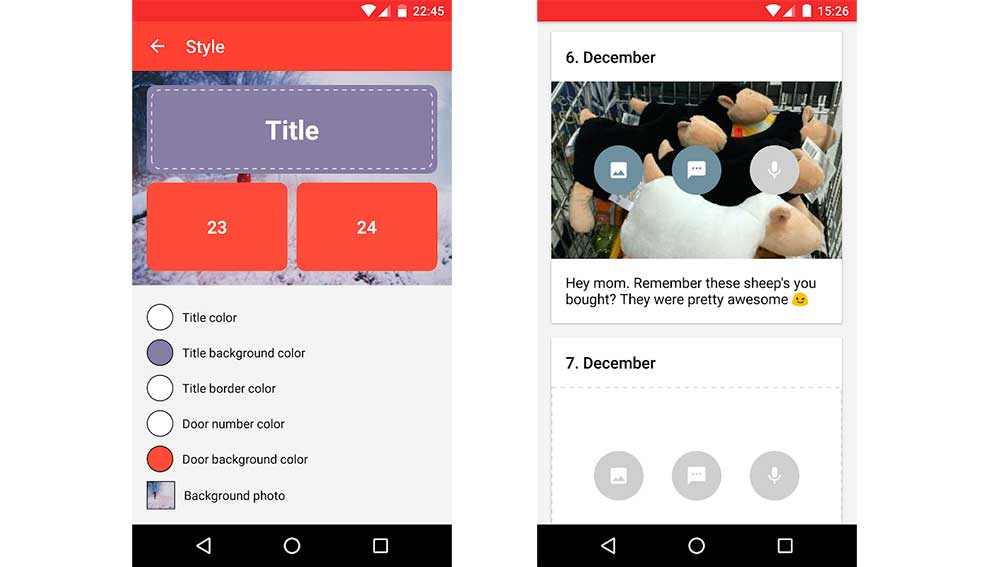 Creando un calendario de Adviento
