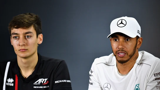 George Russell y Lewis Hamilton George Russell y Lewis Hamilton