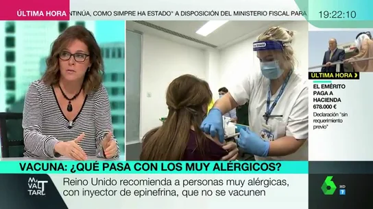 Los expertos responden: ¿debemos preocuparnos por la reacción alérgica de dos pacientes a la vacuna de Pfizer? Los expertos responden: ¿debemos preocuparnos por la reacción alérgica de dos pacientes a la vacuna de Pfizer?