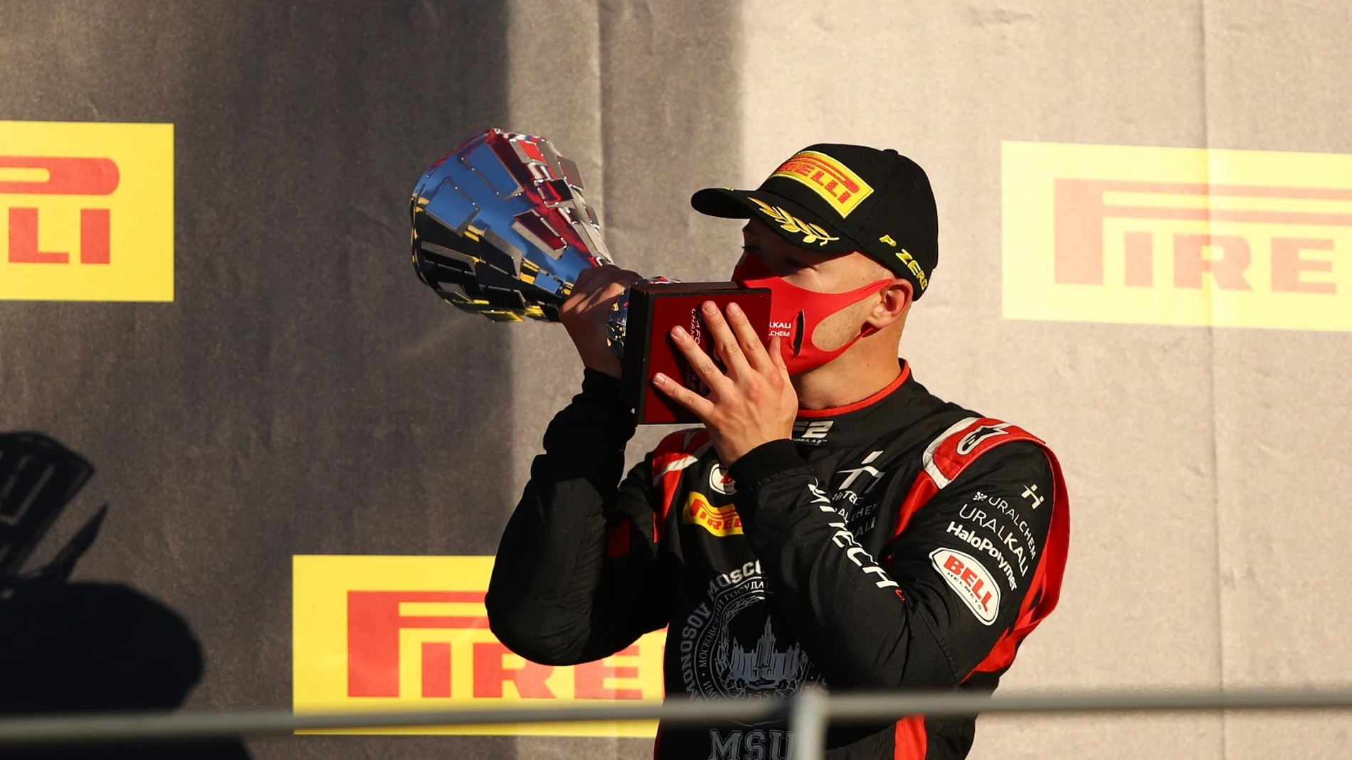 Nikita Mazepin, podio en el GP de Sakhir
