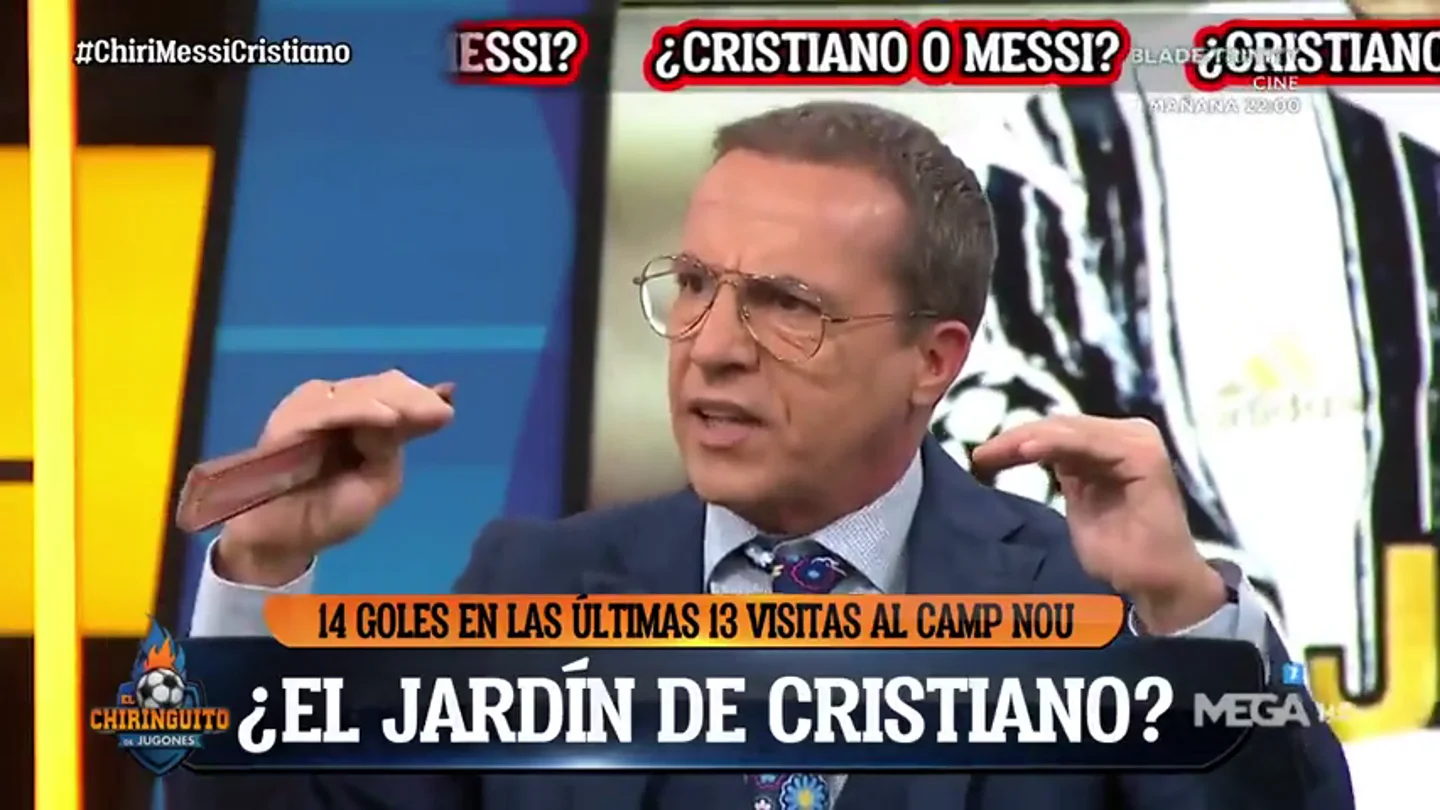 Cristóbal Soria responde a Edu Aguirre: "¿Messi y Cristiano en el mismo nivel? ¡Por favor!" Cristóbal Soria responde a Edu Aguirre: "¿Messi y Cristiano en el mismo nivel? ¡Por favor!"