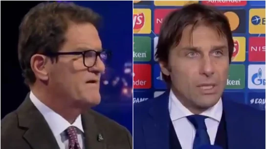 Fabio Capello y Antonio Conte Fabio Capello y Antonio Conte