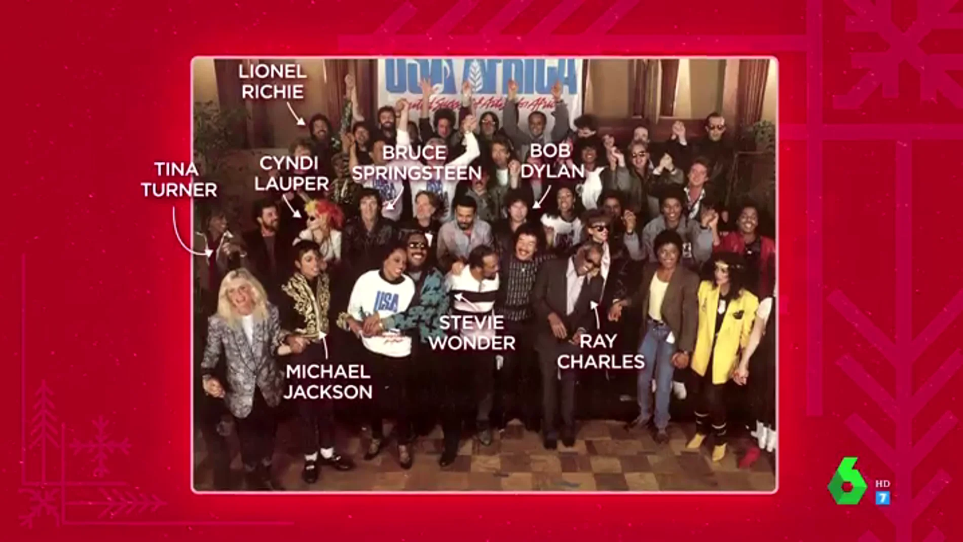 Michael Jackson, Tina Turner, Bob Dylan... analizamos la foto del primer himno solidario: 'We are the world'