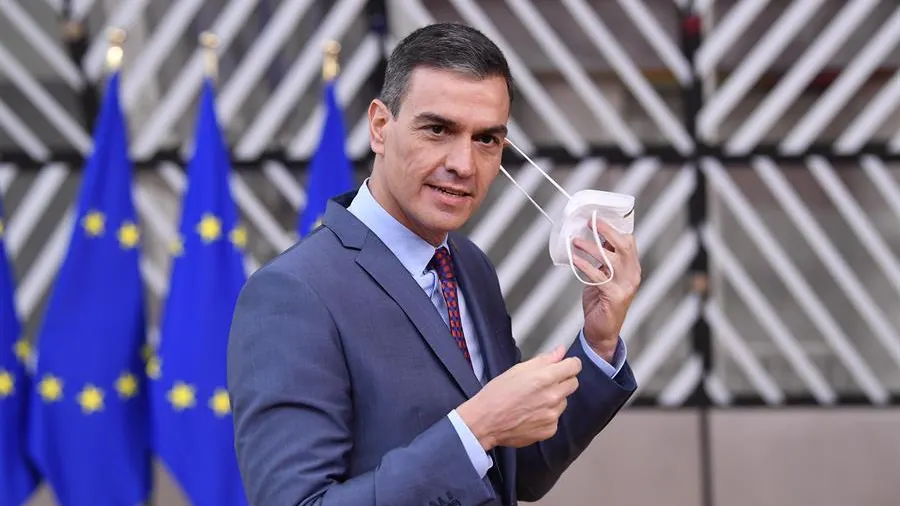 El presidente del Gobierno, Pedro Sánchez, a su llegada a la cumbre europea