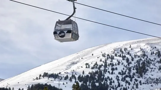 La estación de esquí de La Molina. La estación de esquí de La Molina.