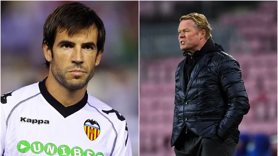 David Albelda y Ronald Koeman David Albelda y Ronald Koeman