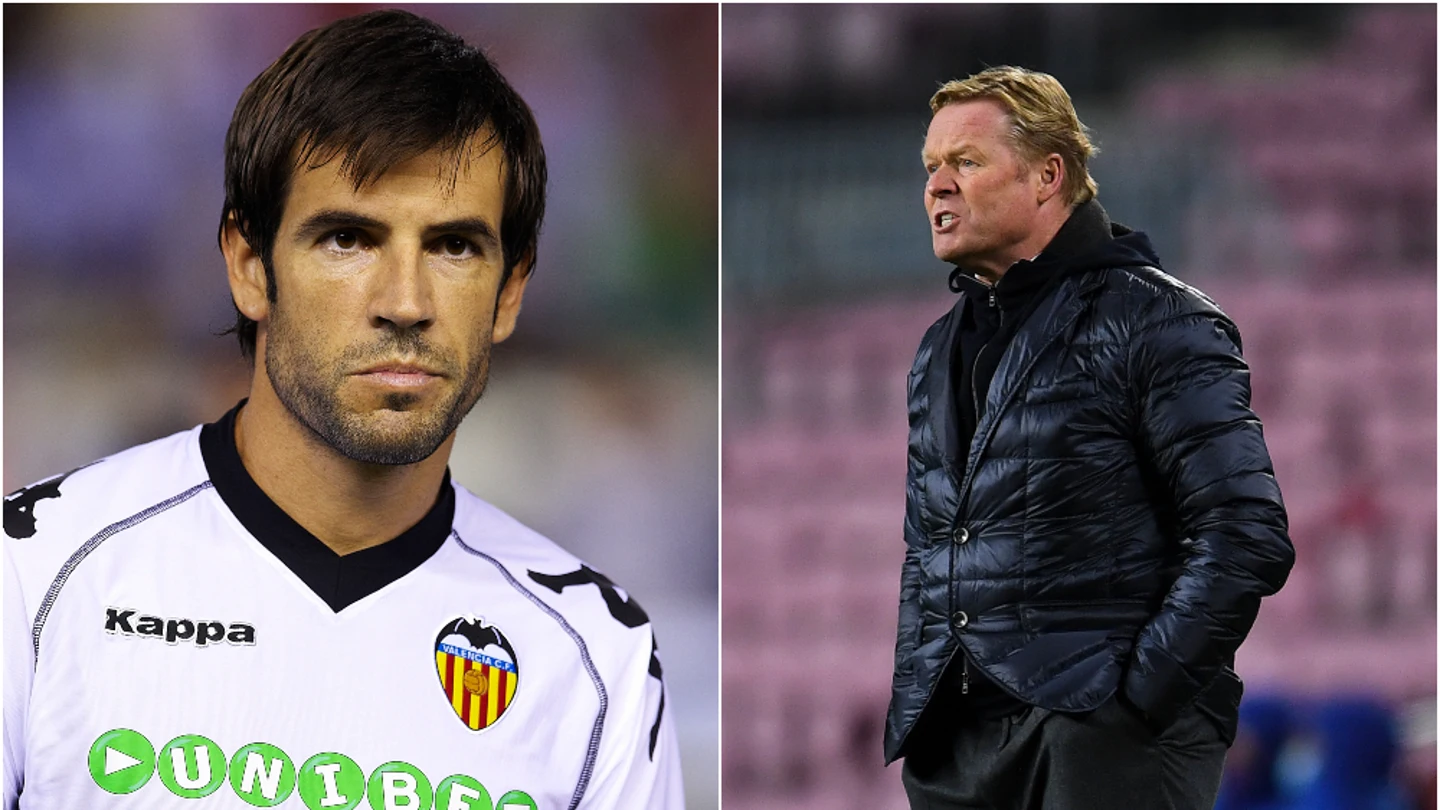 David Albelda y Ronald Koeman David Albelda y Ronald Koeman