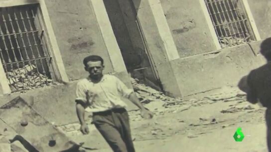 Fotografía del barrio de la Macarena, en Sevilla, tras una ofensiva durante la guerra