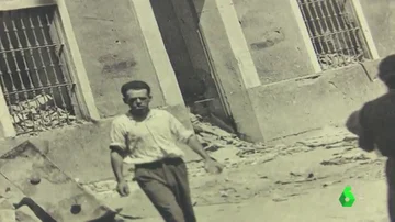 Fotografía del barrio de la Macarena, en Sevilla, tras una ofensiva durante la guerra
