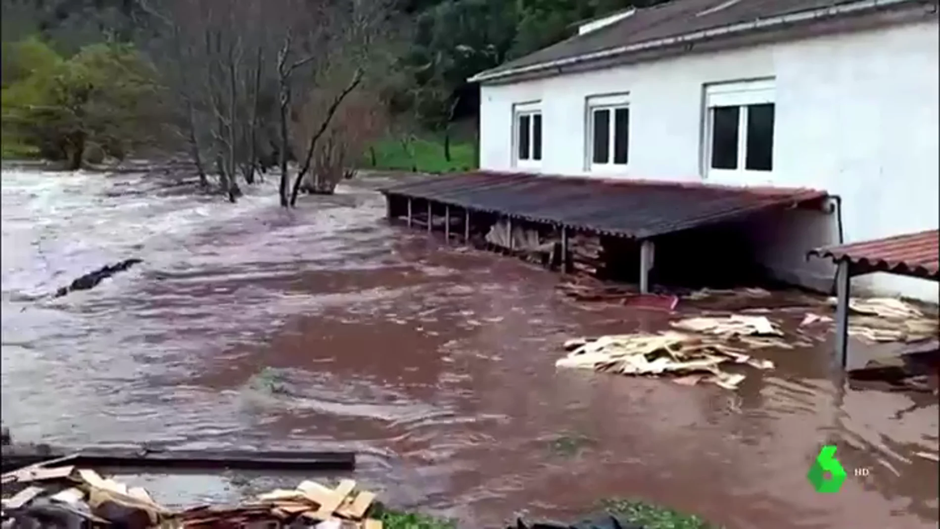 Imagen de inundaciones en Asturias