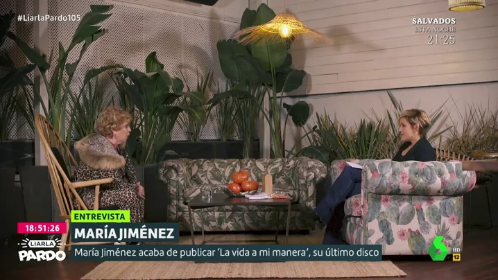 María Jiménez con Cristina Pardo