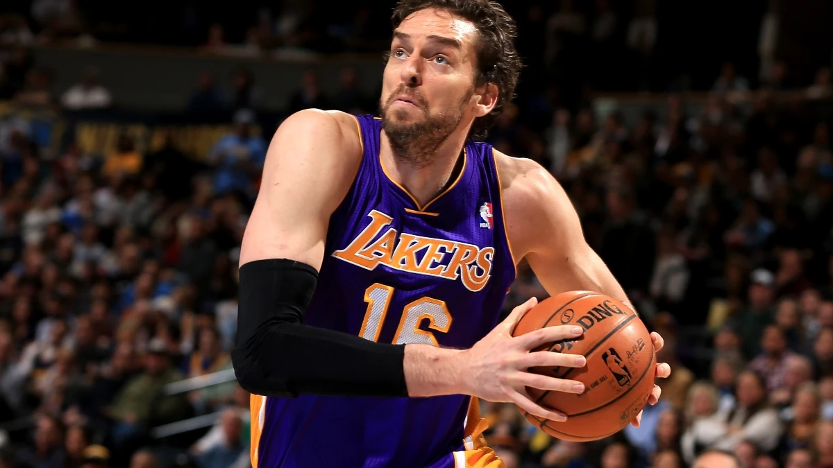 Pau Gasol, con los Lakers