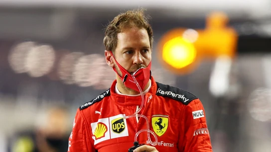 Vettel, con el mono de Ferrari Vettel, con el mono de Ferrari