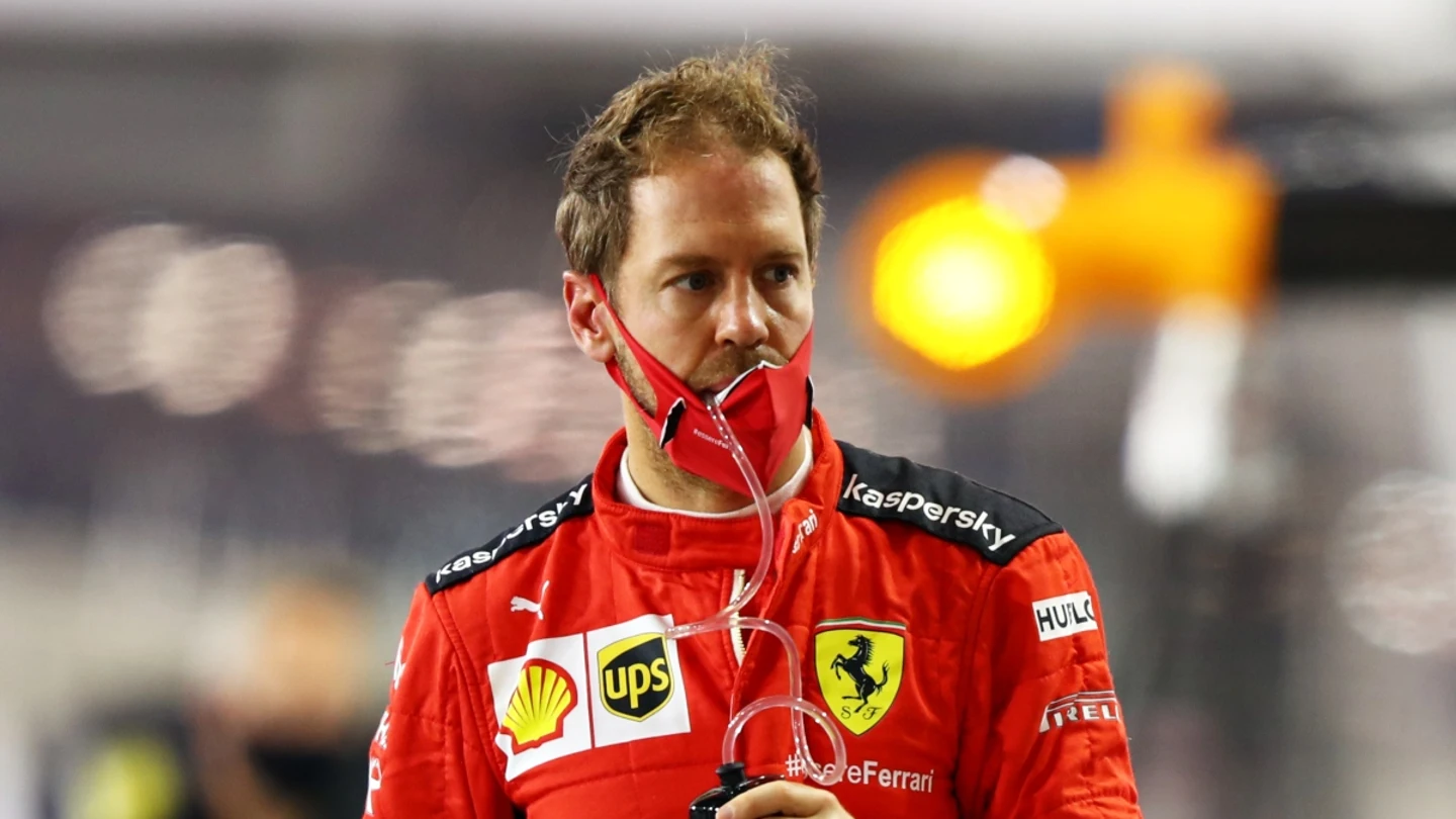 Vettel, con el mono de Ferrari Vettel, con el mono de Ferrari