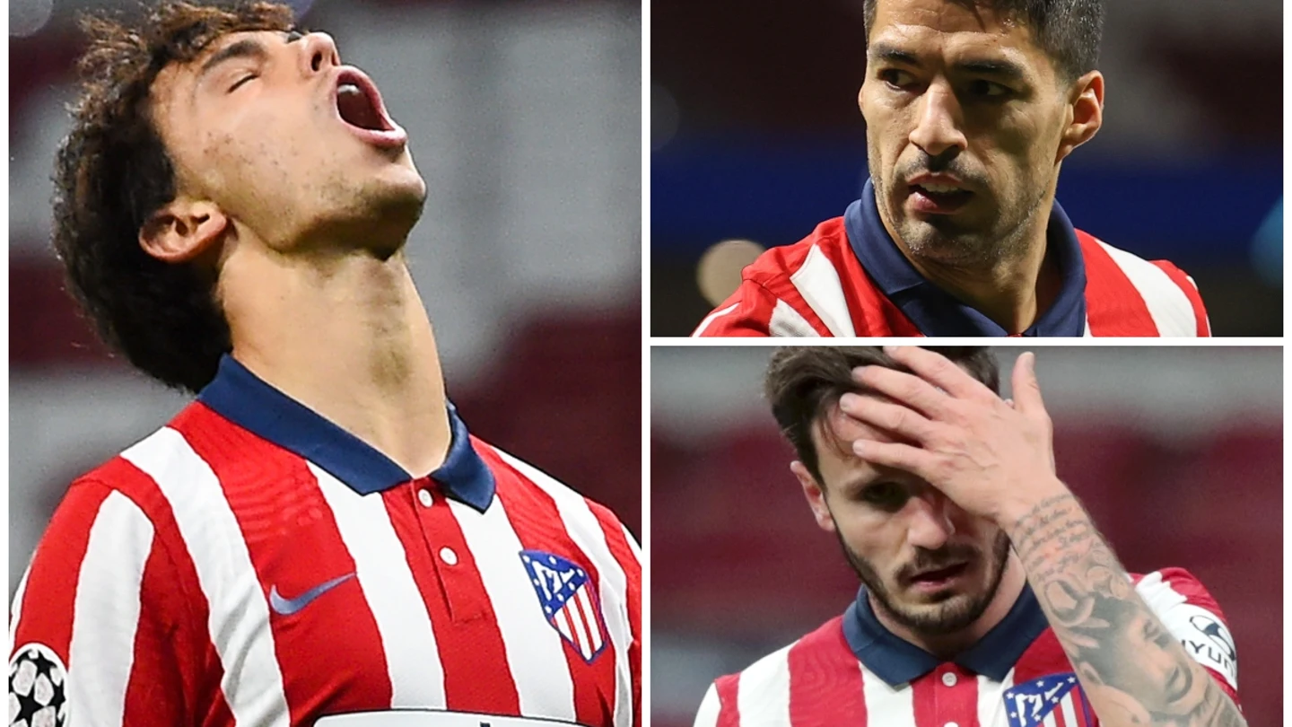 Joao Félix, Suárez y Saúl Joao Félix, Suárez y Saúl