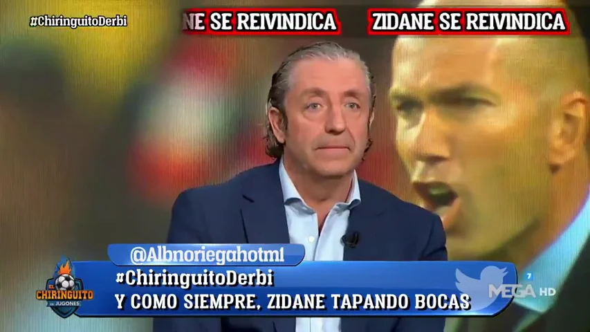 La confesión de Josep Pedrerol tras el derbi: "Yo me he confundido y equivocado con Zidane"