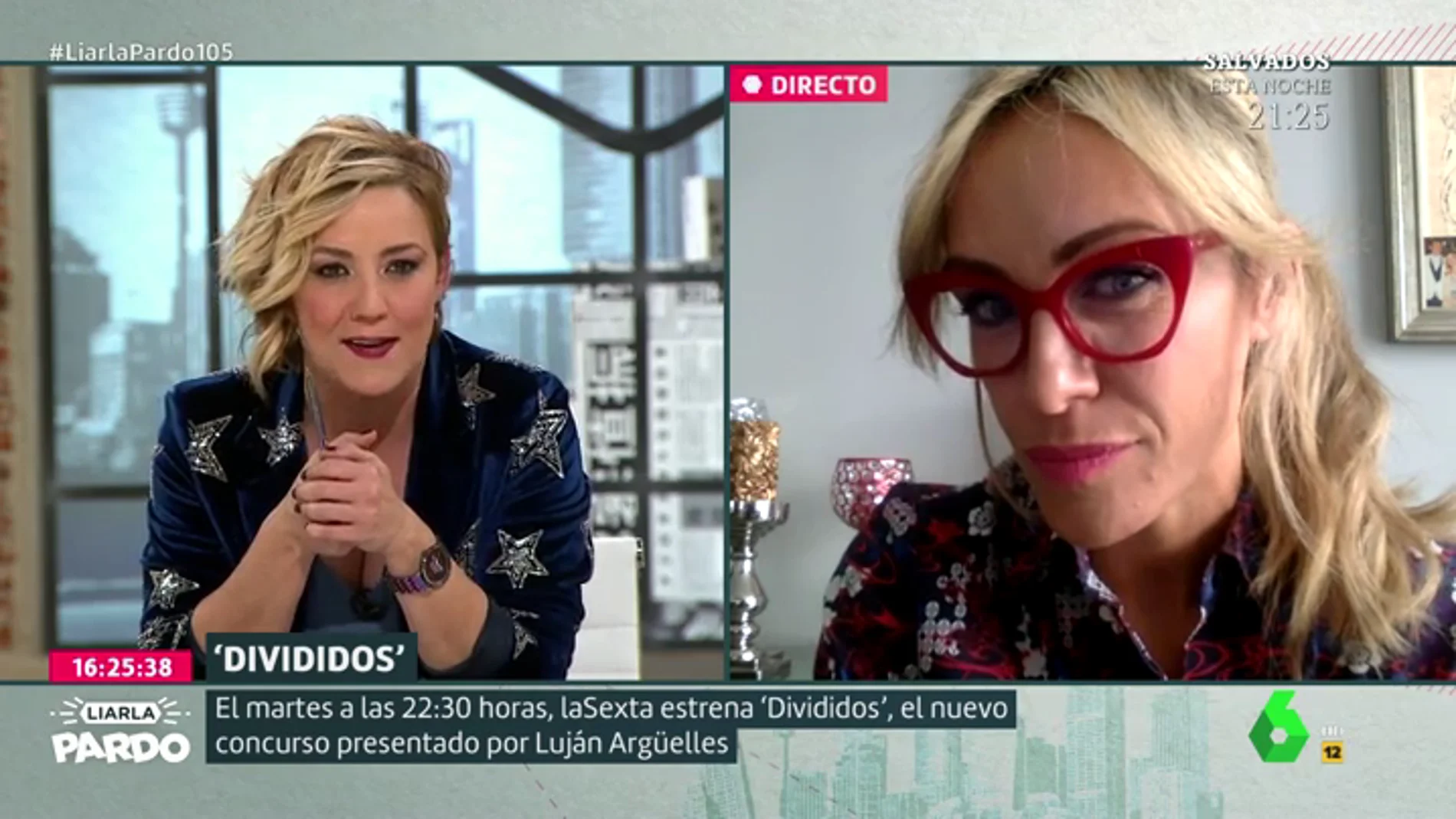 Luján Argüelles charla con Cristina Pardo