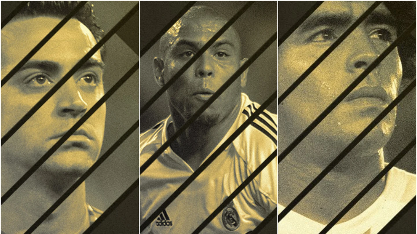 Xavi, Ronaldo y Maradona, integrantes del mejor once de la historia del fútbol Xavi, Ronaldo y Maradona, integrantes del mejor once de la historia del fútbol