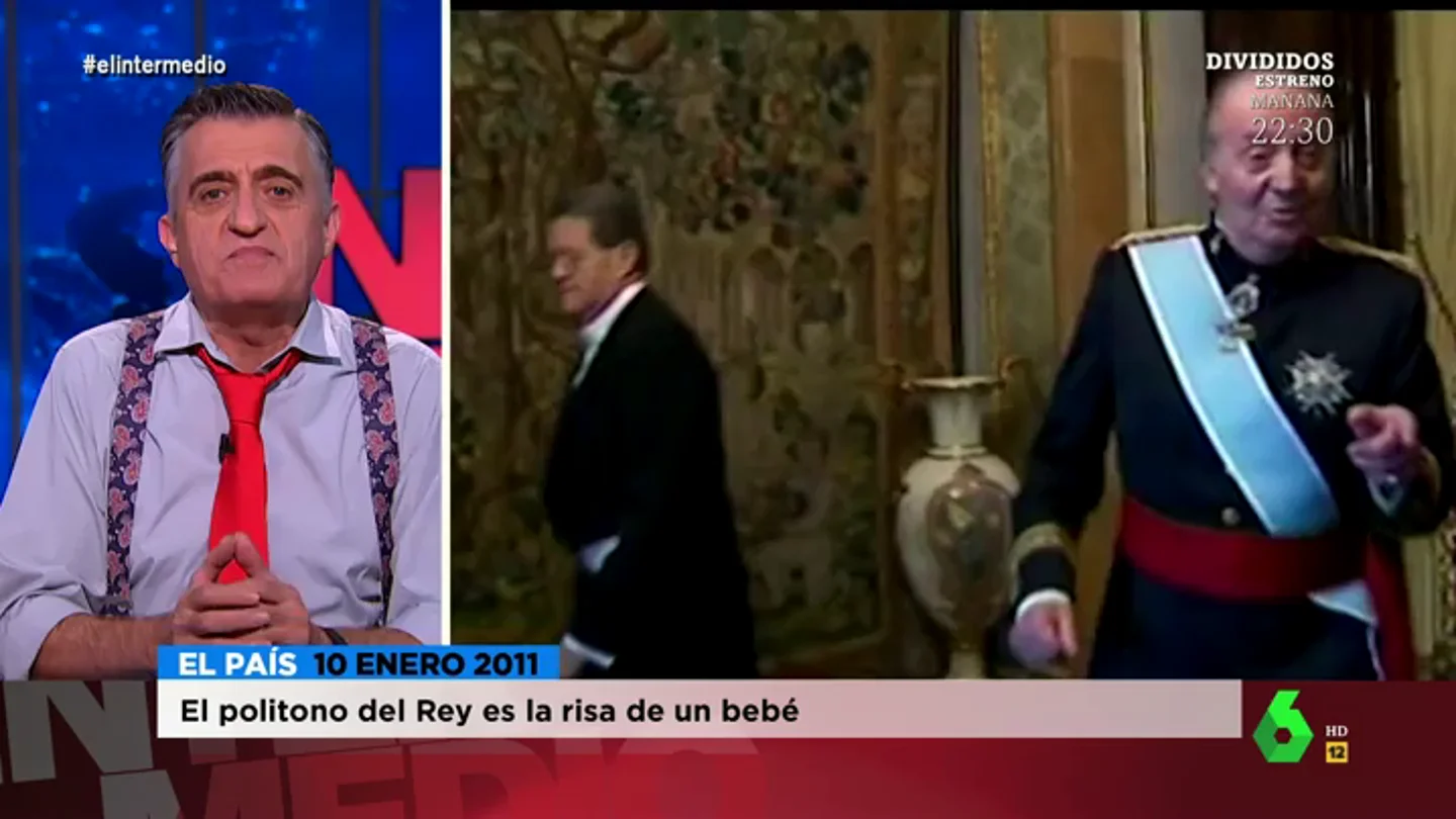 La indignación de Wyoming ante las risas del rey Juan Carlos en 1992 sobre no pagar impuestos La indignación de Wyoming ante las risas del rey Juan Carlos en 1992 sobre no pagar impuestos