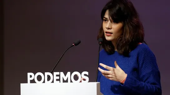 La portavoz de Podemos, Isa Serra La portavoz de Podemos, Isa Serra