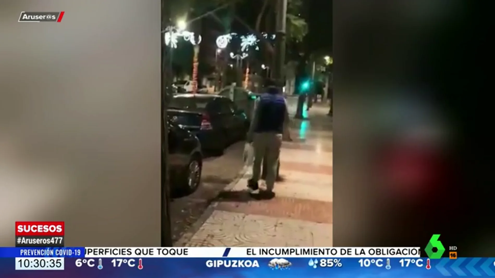 Un 'gorrilla' destroza el coche de una mujer que se niega a pagarle una propina en Aguadulce, Almería 