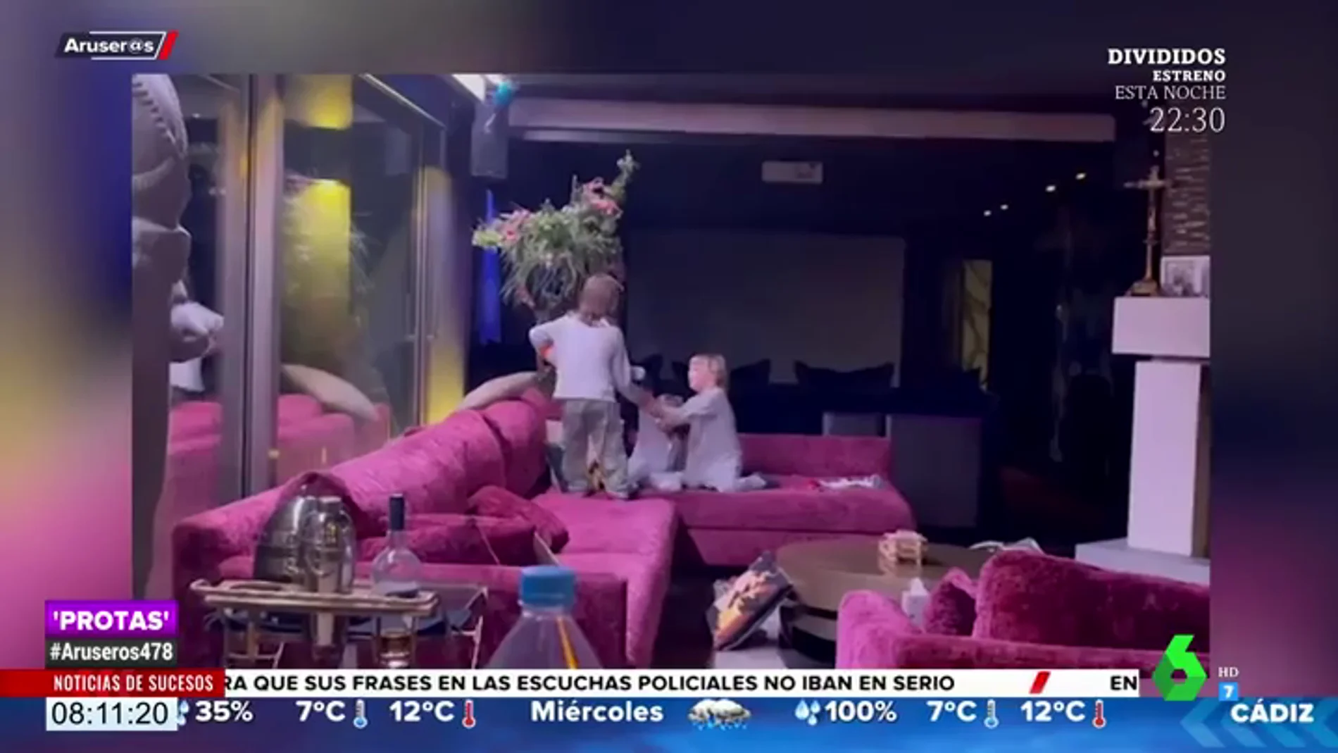 Las divertidas imágenes de los hijos de Sergio Ramos liándola "un domingo cualquiera" en casa 