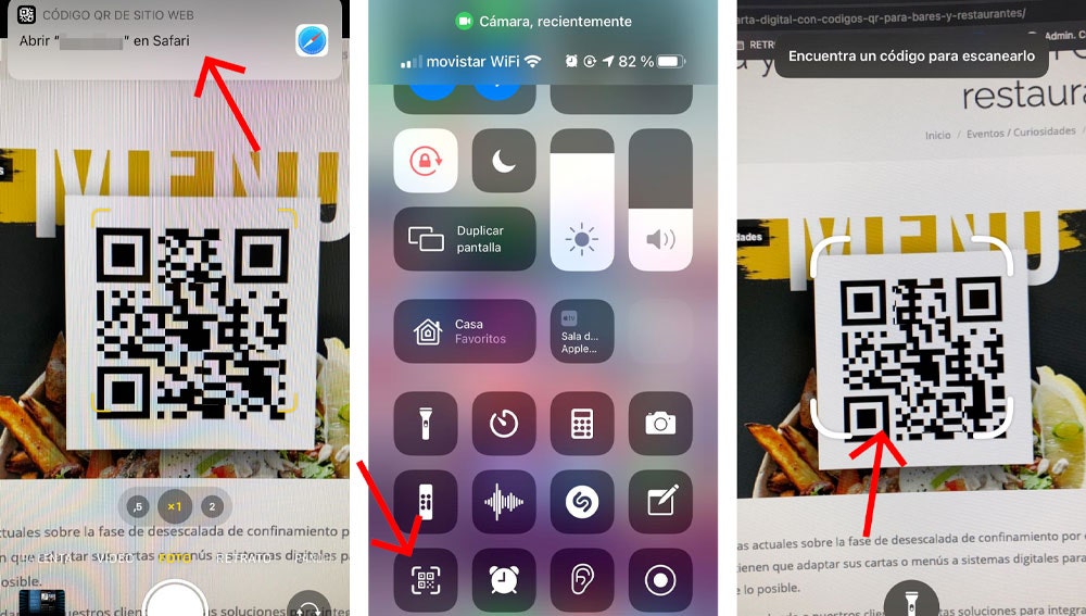 Escanear códigos QR en tu iPhone.