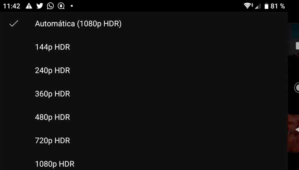 Reproducir vídeos HDR en YouTube