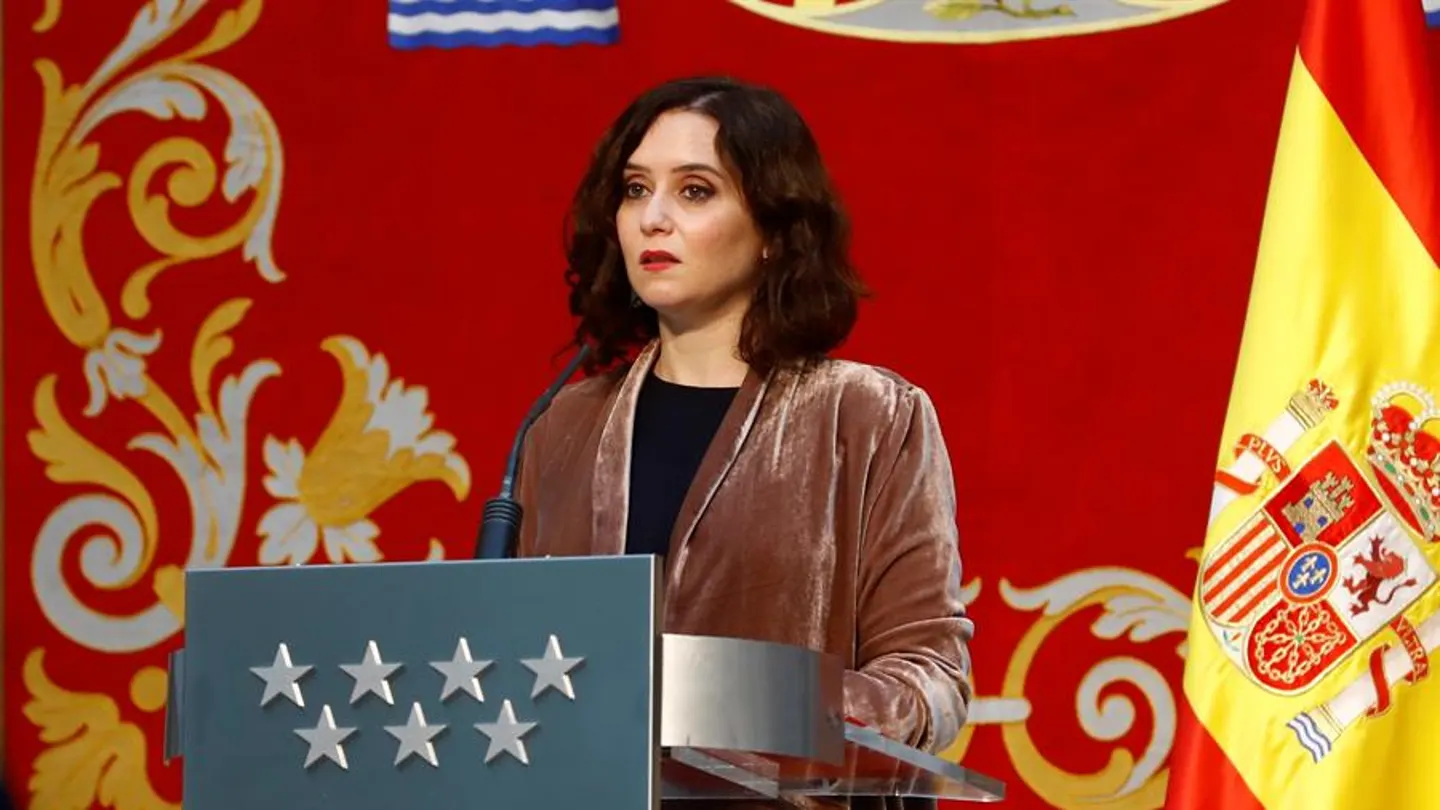 La presidenta de la Comunidad de Madrid, Isabel Díaz Ayuso La presidenta de la Comunidad de Madrid, Isabel Díaz Ayuso