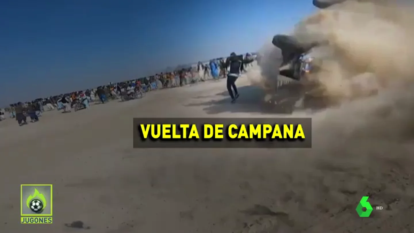 Se rozó la tragedia en el rally de Pakistán: un hombre, a punto de ser atropellado Se rozó la tragedia en el rally de Pakistán: un hombre, a punto de ser atropellado